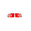 Car Console Side Outlet Vent Frame Cover 4* For Ford Explorer 20- Bright Red