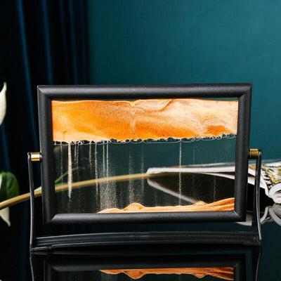 Otočný pohyblivý písek Art Picture Home Dekor Tekoucí písek 3D Sandscape v pohybu Vánoční dárek Sandscapes