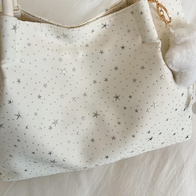 Trendy Large Capacity Tote Bag for Women - Stylish and Durable Shoulder Bag for Students and Commuters