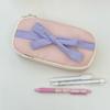 Desktop Storage Bow Stationery Bag Large Capacity Bow Pencil Pouch Korean Style Pencil Case  School