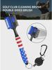 Double-Sided Nylon & Steel Golf Club Cleaning Brush