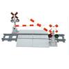DlY Train Station Building Blocks Rail Crossing Railway Buffer Educational City Express Children Birthday Toys Compatible Brand