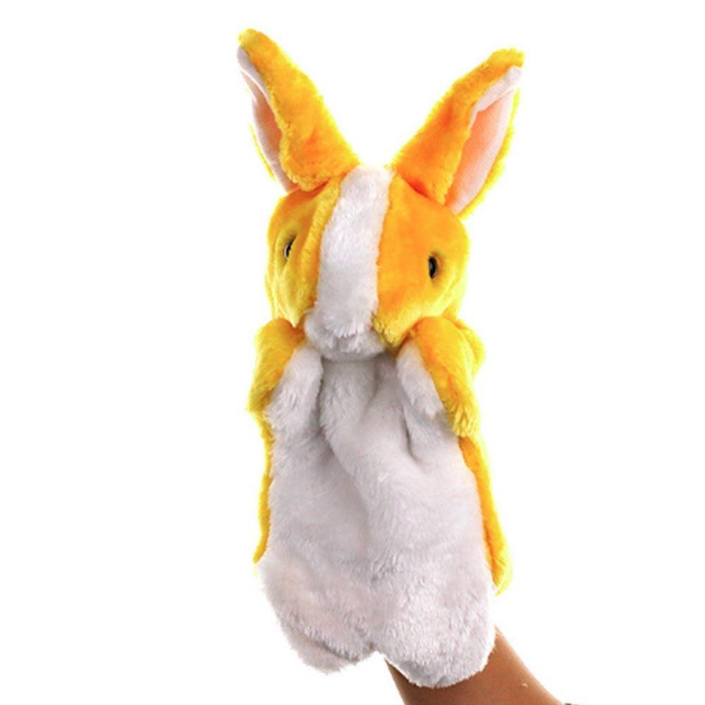 

Plush Rabbit Bunny Hand Puppet Stuffed Animal Learning Toys Storytelling