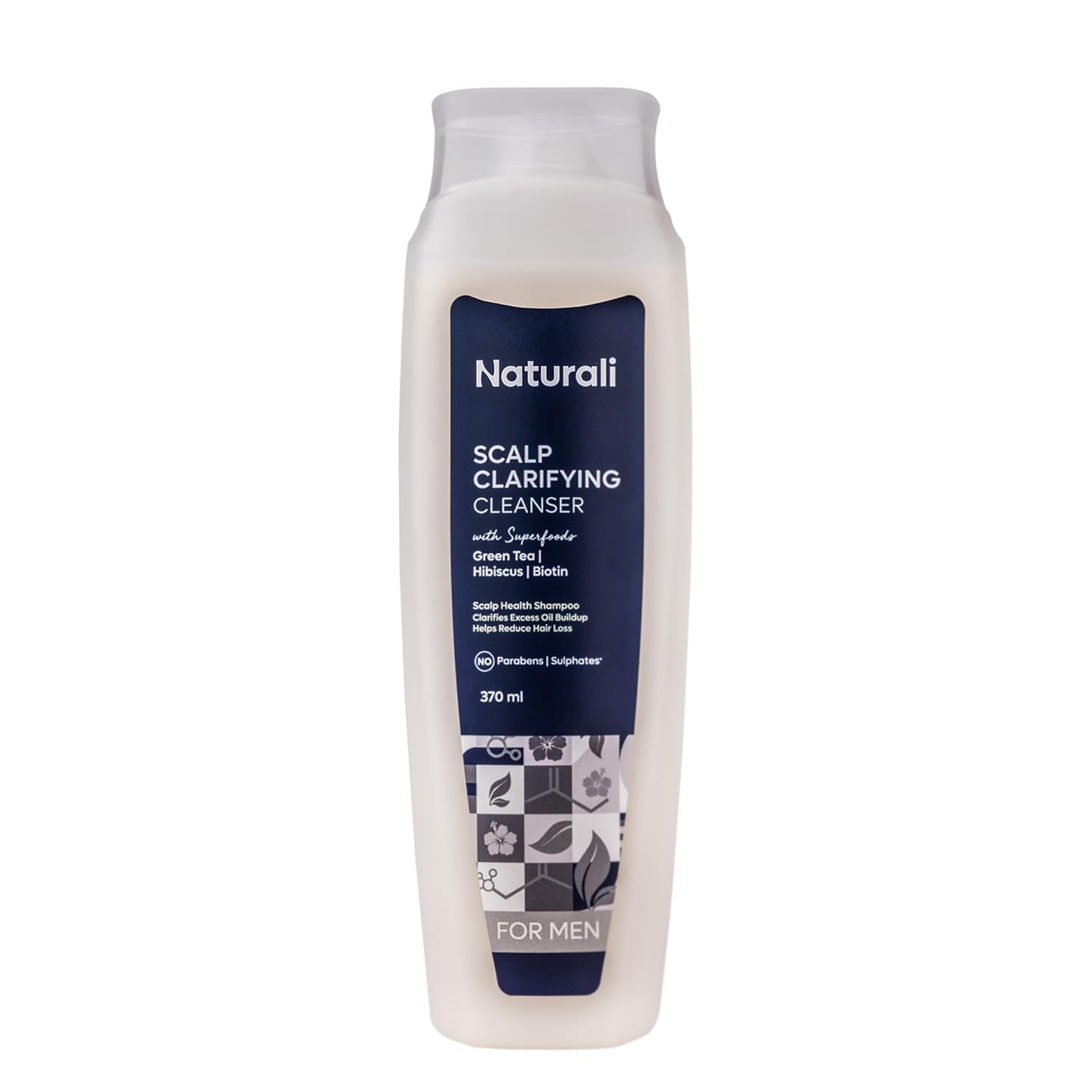 

Naturali Scalp Clarifying Anti-Dandruff Shampoo for Men 370 ml Pack of 1 Sulphate-Free Daily Hair Care