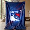 New York Rangers Flanell Fleece Decke Gemütlich Warm Überwurfdecke für Sofa Bett Reisen Ganzjahresnutzung