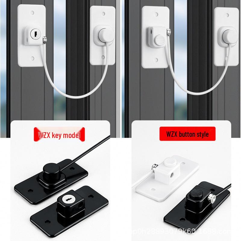 Bezpečnostní zámek na křídlové okno bez nutnosti vrtání - Západka pro ochranu dětí a proti vloupání