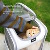 Carrier Pet Backpack Breathable Puppy Carrying Bag Oxford Cloth Portable Foldable Large Space Transparent Pet Carrier Supplies