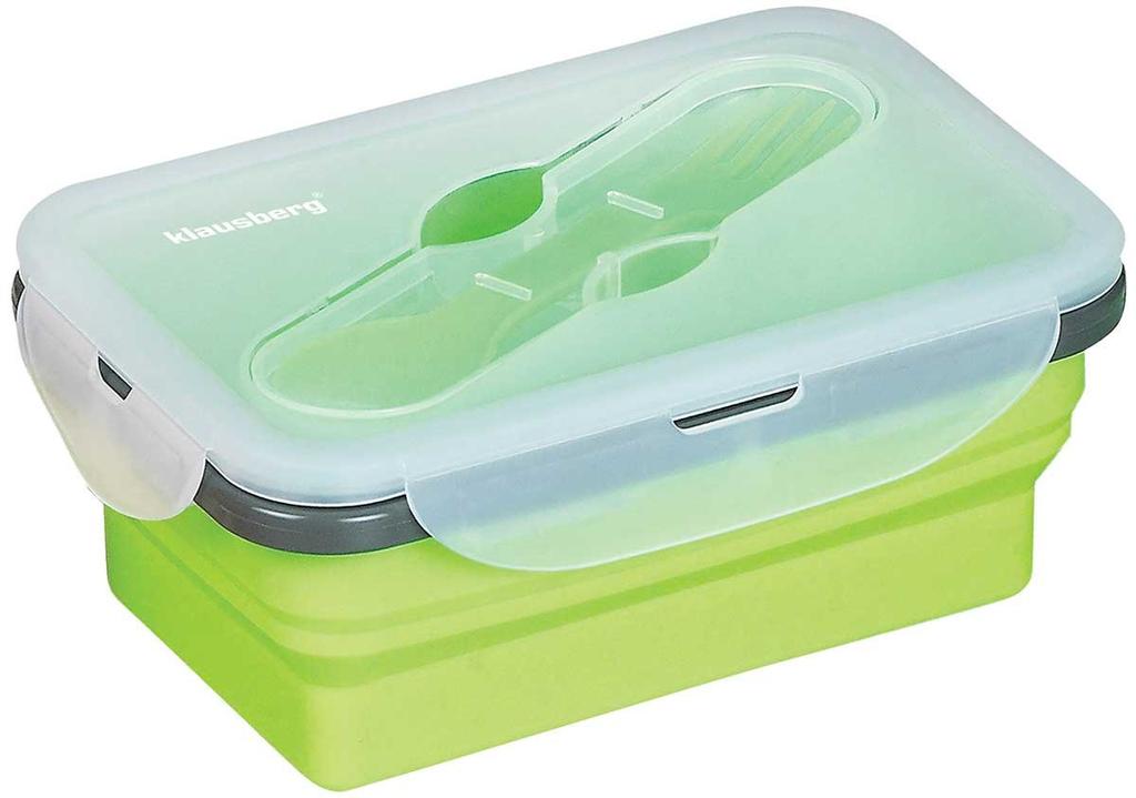 SILICONE FOLDABLE LUNCH BOX KLAUSBERG KB-7021