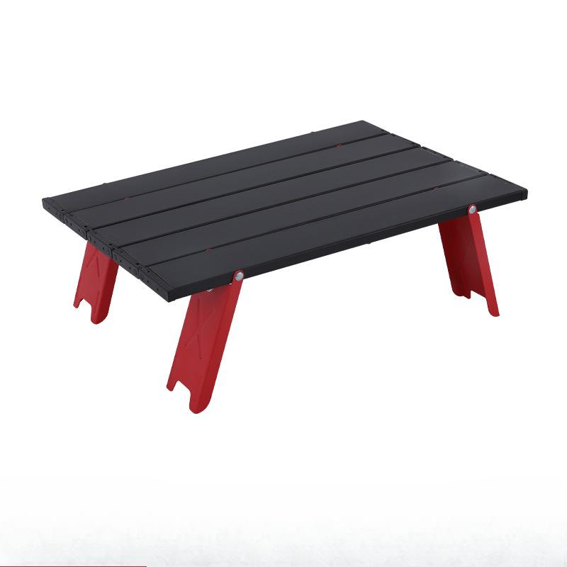 Mini Camping Table Ultralight Portable Aluminum Alloy Outdoor Table Roll-Up Folding Table for Backpacking Picnic BBQ