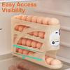 Refrigerator Auto Rolling Egg Dispenser 4 Tiers Auto Rolling Egg Storage Dispenser Rack Reusable Food-Grade Preservation Box