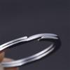 10Pcs/Pack 25/28/30/32mm Clasps Connectors Keychain Chain Loop Stainless Steel Split Key Ring
