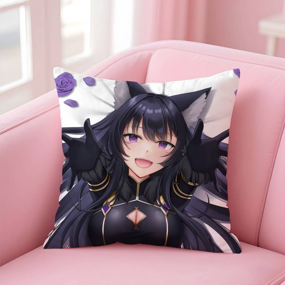 The E-Eminence In S-Shadow Delta Alpha Pillow Case Anti-dustmite Pillow Invisible Zipper Silky Short Plush Sofa Cushion Cover