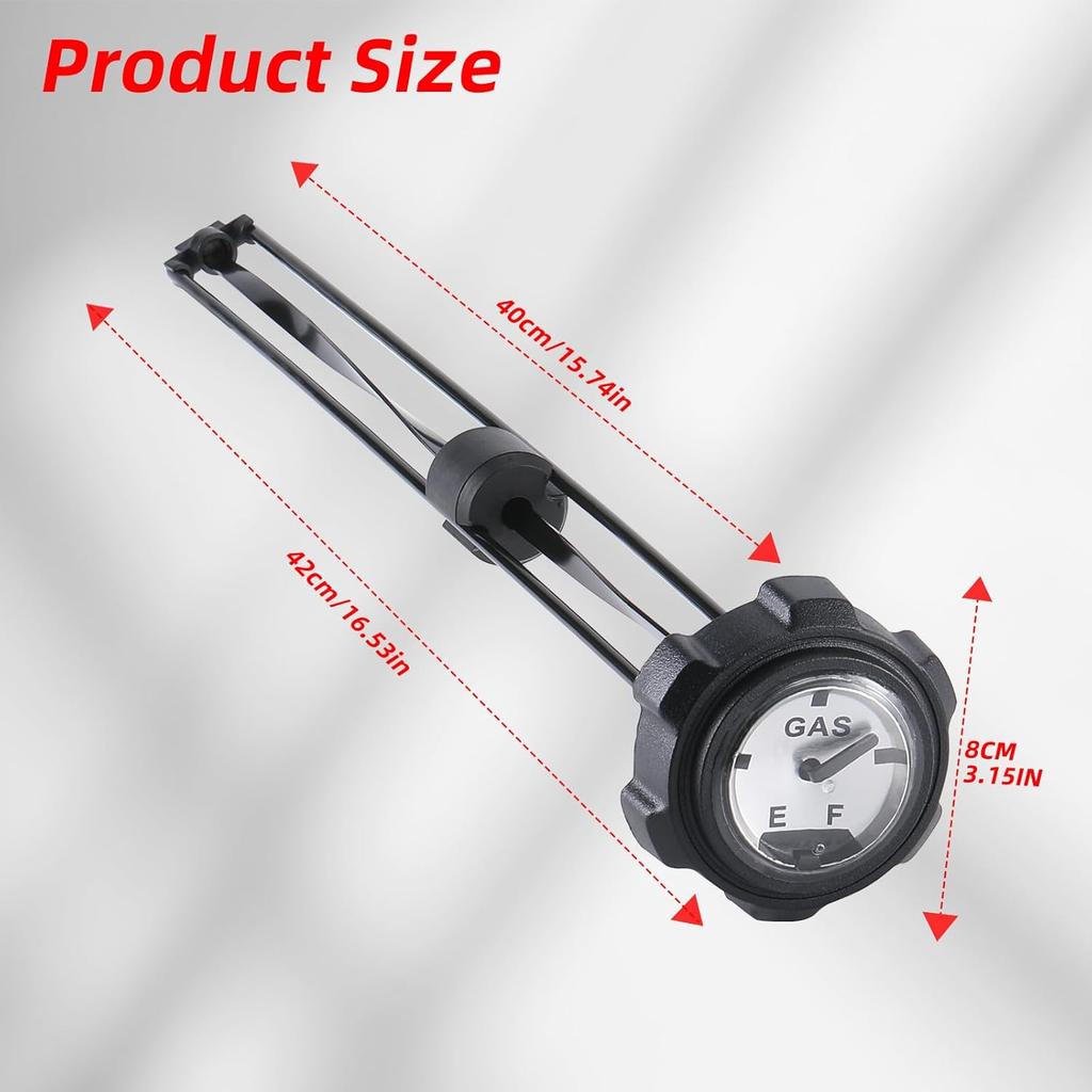 Fuel Gauge Gas Cap For Polaris Ranger, Replacement OEM# 1240119, Gas Cap With Gauge Compatible With Polaris Ranger 400 500 700