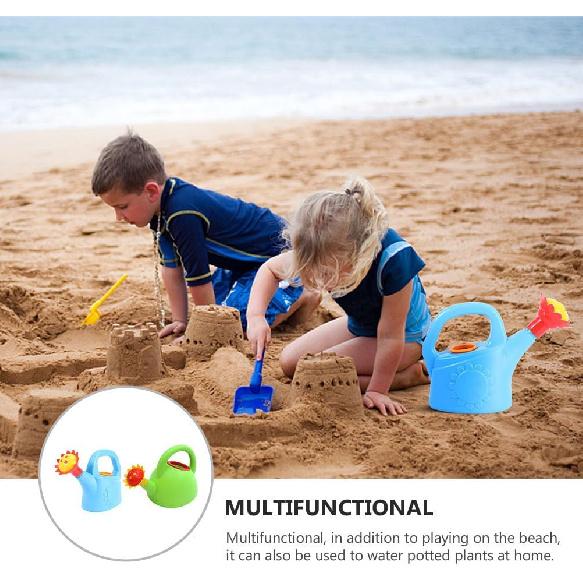 2pcs Watering Can Gardening Tool Cartoon Bathing Toys Summer Beach Plaything Sprinkler Swimming Pool Toy for Indoor Outdoor (Random Color and Style)