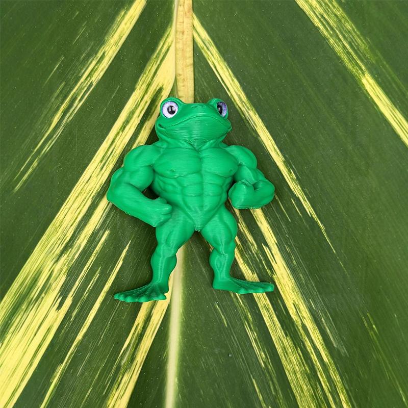 

3D Muscle Duck Statue Desktop Decor,Cute Bookshelf Whimsical Figurine,Multifunctional Indoor/Outdoor Decoration, Home Accessory