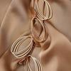 Retro Matte Gold Earrings, Women's Hong Kong Style New Trendy Earrings, Temperament Metal Earrings, Cool Style Ear Accessories