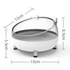 New Stainless Steel Elevated Cat Bowls Easy Clean Plastic Pet Drinking Dish Tilted Design Pet Feeding Dish Dog Feeding