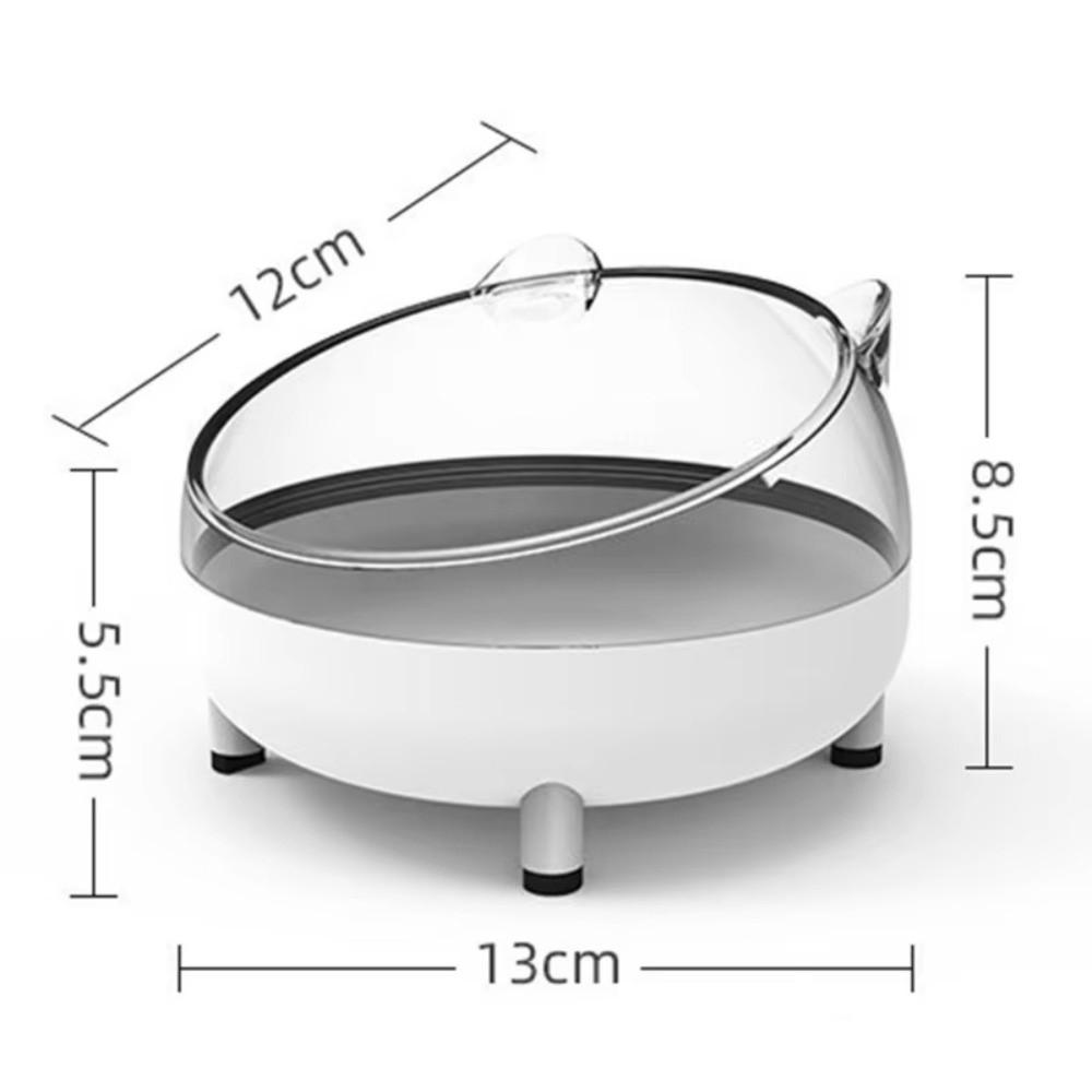 New Stainless Steel Elevated Cat Bowls Easy Clean Plastic Pet Drinking Dish Tilted Design Pet Feeding Dish Dog Feeding