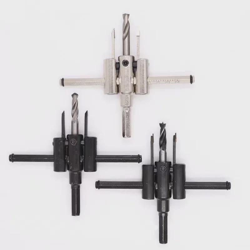 Adjustable Alloy Hole Opener Drill Bit for Woodworking, Gypsum, and Plastic
