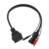 OBD2 Kabel 3Pin Naar 16Pin Voor Fiat Voor Lancia Voor Alfa Romeo OBDII Stekker 3 Pin Connector Adapter Auto Verlenging Diagnostische Kabels