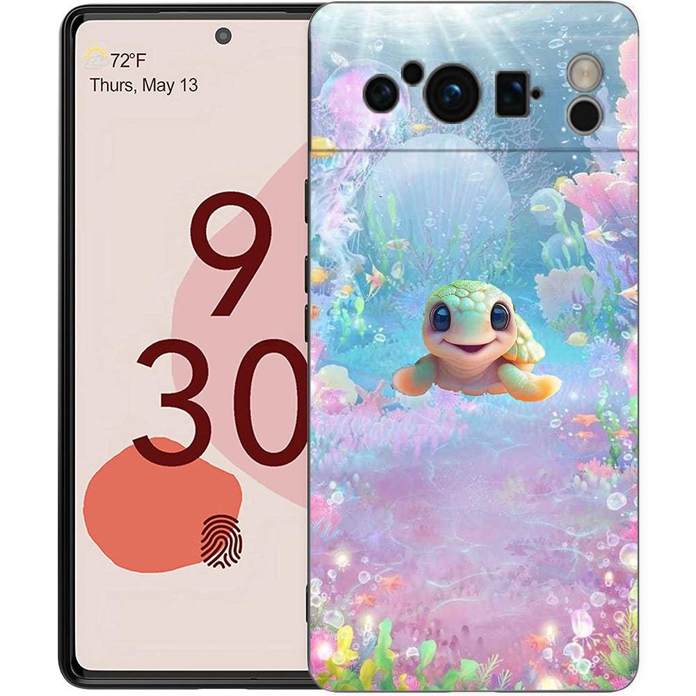 

Ocean Animal Tortoise Phone Case Cover for Google Pixel 9 8 7 6 7A 6A Pro Shockproof Silicone Soft 9 Pro XL Shell Capas Fundas Google Pixel 9