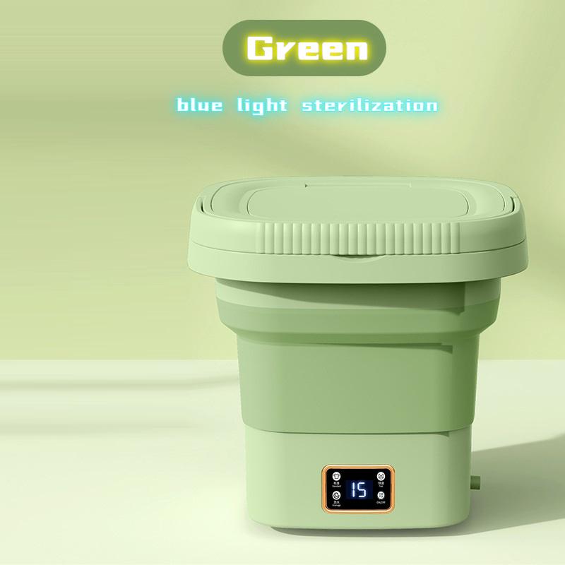 Mașină de spălat pliabilă portabilă cu afișaj LCD Mini centrifugă pentru lenjerie de corp 9L