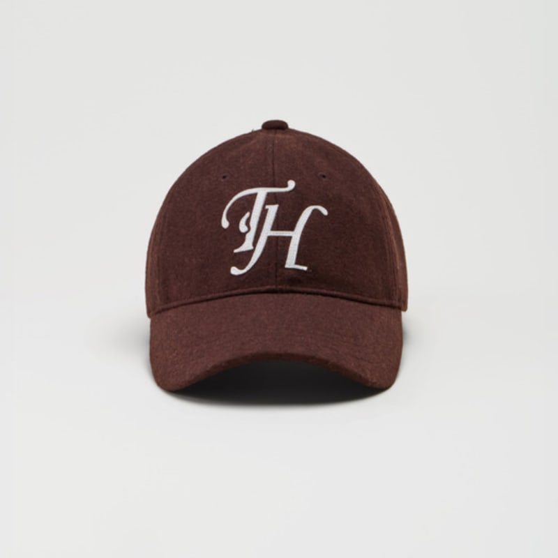TRAFFIC HARMONY WOOL BLEND TH APPLIQUE LOGO DEEP-FIT BALLcap_brown