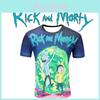 Stylish Polyester Short Sleeve 3d Cartoon Print T-shirt For Men Youth Casual