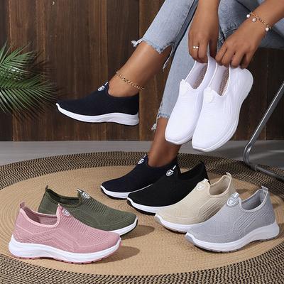 Shoes Women's Autumn Breathable Large-size Casual Shoes Soft Sole Light Single Shoes Women's Shoes KT