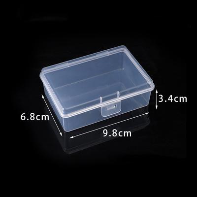 Rectangle Pp Transparent 9735 Empty Box Storage Box Parts Components Jewelry Certificate Stationery Plastic Packaging Box