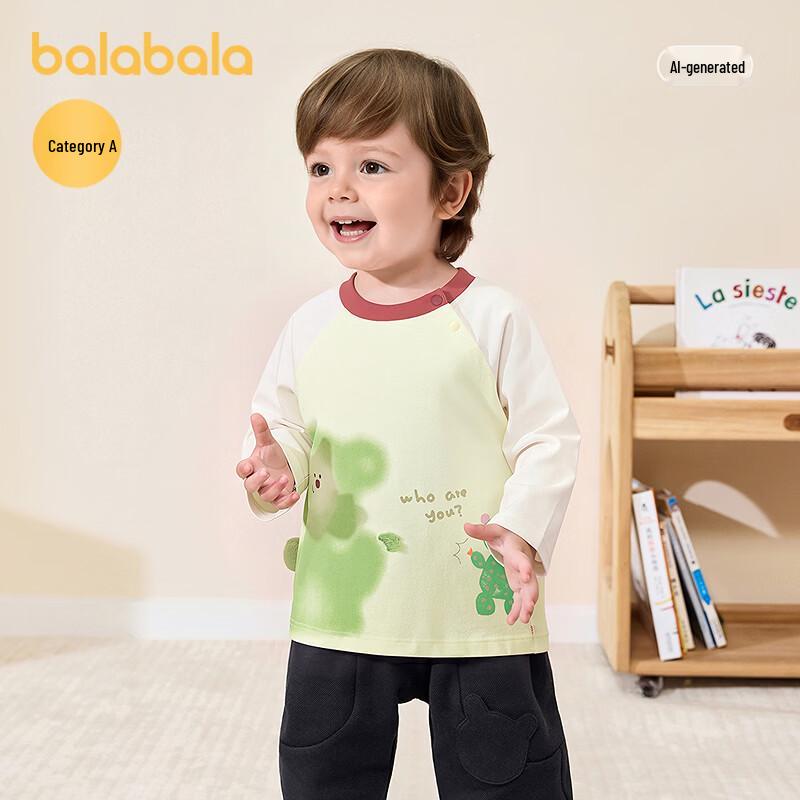 Balabala Baby Cotton Long-Sleeve Raglan T-Shirt