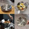 Double Handles Paella Pan 22cm Seafood Rice Pot Metal Serving Plate Dish  Kitchen Use