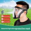 Full Face Shield for Pesticide Spraying, Industrial Grinding, Cutting, Anti-Fog, Dustproof, Oil Smoke Protection, High Transparency.