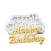 Happy Birthday Silicone Sugarcraft Chocolate Fondant Mold Cake Decorating Tool