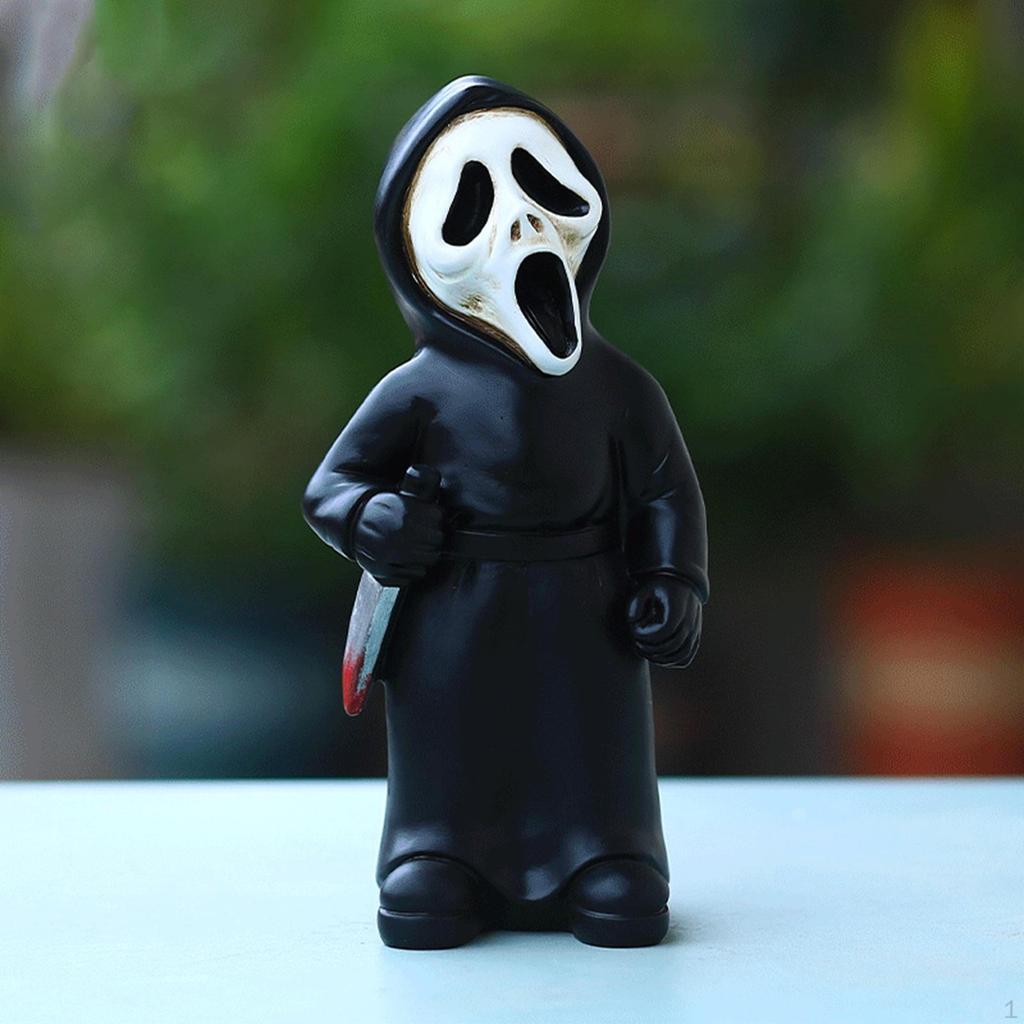 Creative Halloween Statue Figurine Spooky Crafts Collections Scary Horror Sculpture for Party Living