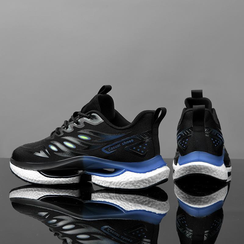 

Нове чоловіче взуття 2024 року модне повсякденне порожнисте модне взуття популярне сітчасте порожнисте дихаюче спортивне взуття на відкритому повітрі взуття для пар 45 чорний