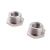 2x Stainless Reduce O2 Sensor Port Bungs Plug Adapters 18mm-12mm For Harley Easy To Install