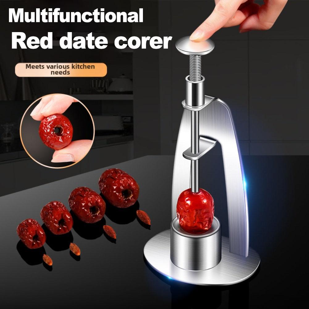 

Portable Stainless Steel Red Date Corer Easy to Use Jujube Corer Kitchen Gadget for Cherry and Fruit Preparation China Mainland