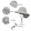 Children'S Breathable Mesh Sun Hat Summer Lightweight Uv Protection Adjustable Beach Hats With Bucket Wide Brim Sun Hat Kids