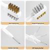Multi-Purpose Gas Stove & Groove Cleaning Brush with Steel Wool