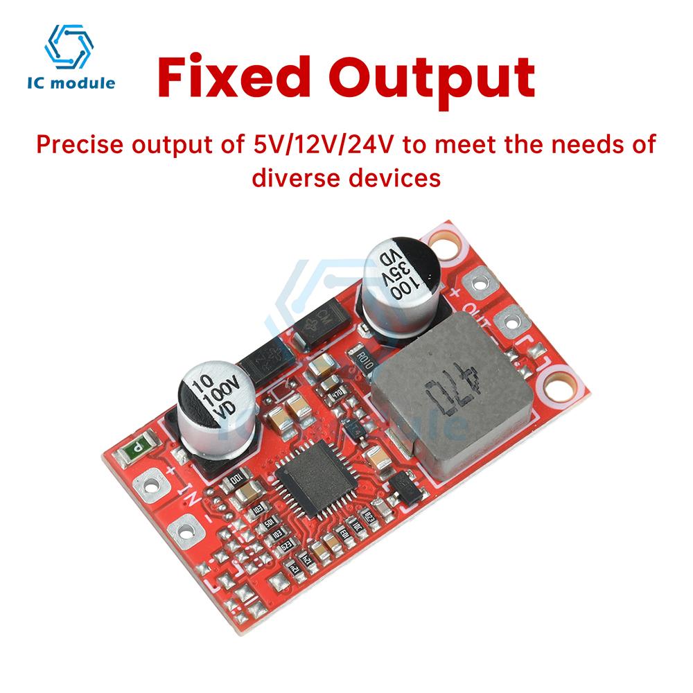 DC-DC 3A Step-Down Voltage Module 12-100V to 5V/12V Buck Converter with High Efficiency & Low Ripple for Power Supply