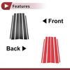 6 Pcs Car Door Pillar Window Trim for Toyota 4Runner 1996-2002 Carbon Fiber