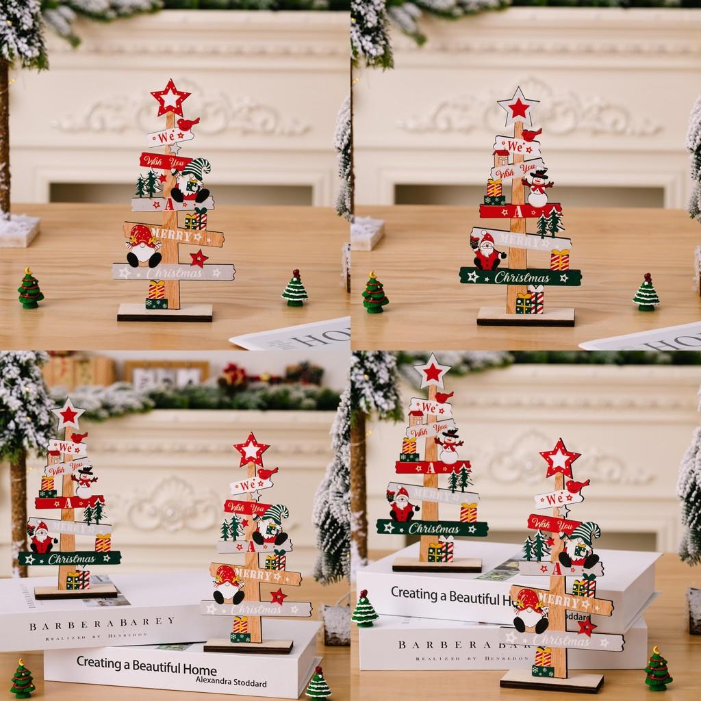 Christmas Wooden Charming Gnome And Snowman Decoration With Festive Lettering English