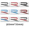 3D Metal Car Tail Trunk Emblem Fender Side Sticker for VW New R RLINE Badge SR32 JETTA GOLF PASSAT Polo T-ROC Sagitar