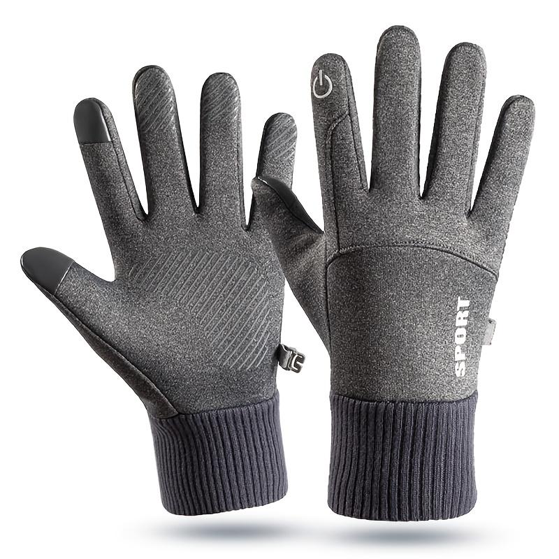

Men s Winter Velvet Warm Gloves, Compatible with Touch Screens, Cold and Wind Resistant, of Excellent Quality, Suitable for Outdoor Sports in Winter One size fits all
