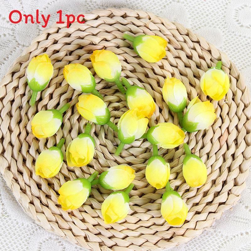 Artificial Rose Silk Buds For Diy Wedding Bouquets Home Decor Craft Supplies