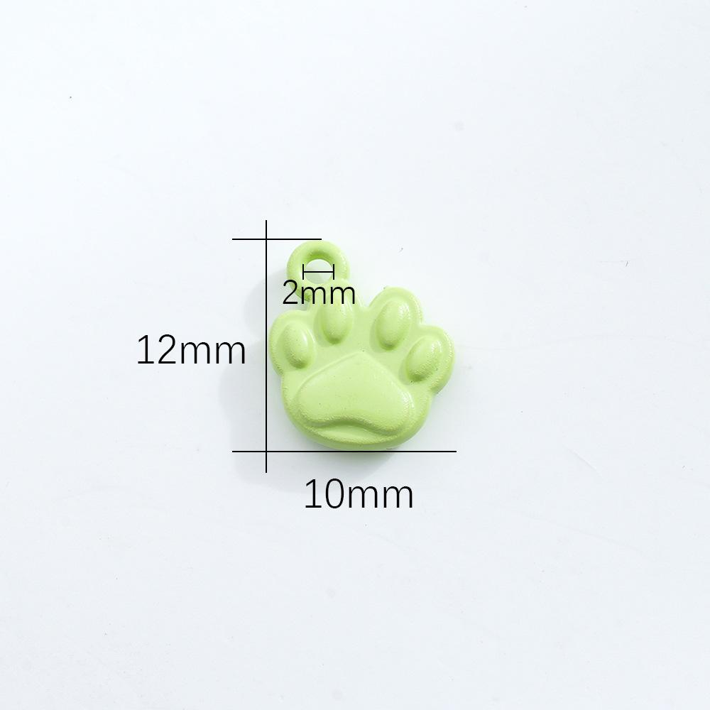 10X12Mm Legierung Farbig Katze Kralle Anhänger Halskette Armband Anhänger DIY Handgefertigter Schmuck Tierkralle Zubehör Produktion