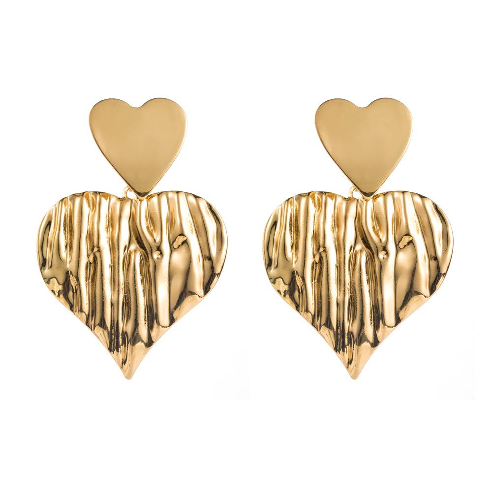 

Серьги-гвоздики из серебра 925 пробы с геометрическим узором Love & Star, многослойные