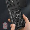 For Motorola Edge 70 5G Case with Slide Camera Lid PC + TPU Kickstand Phone Cover