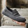 Dermis Men's Casual Shoes New Trend Fashion Loafers 2024 Cow Suede Leather Soft Soled Casual Leather Shoes for Men Luxury Shoe